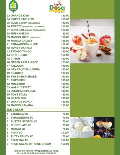 Pg 11/12. Juice & Ice-Creams