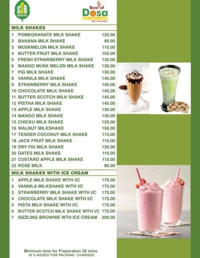 Pg 12/12. Milkshakes